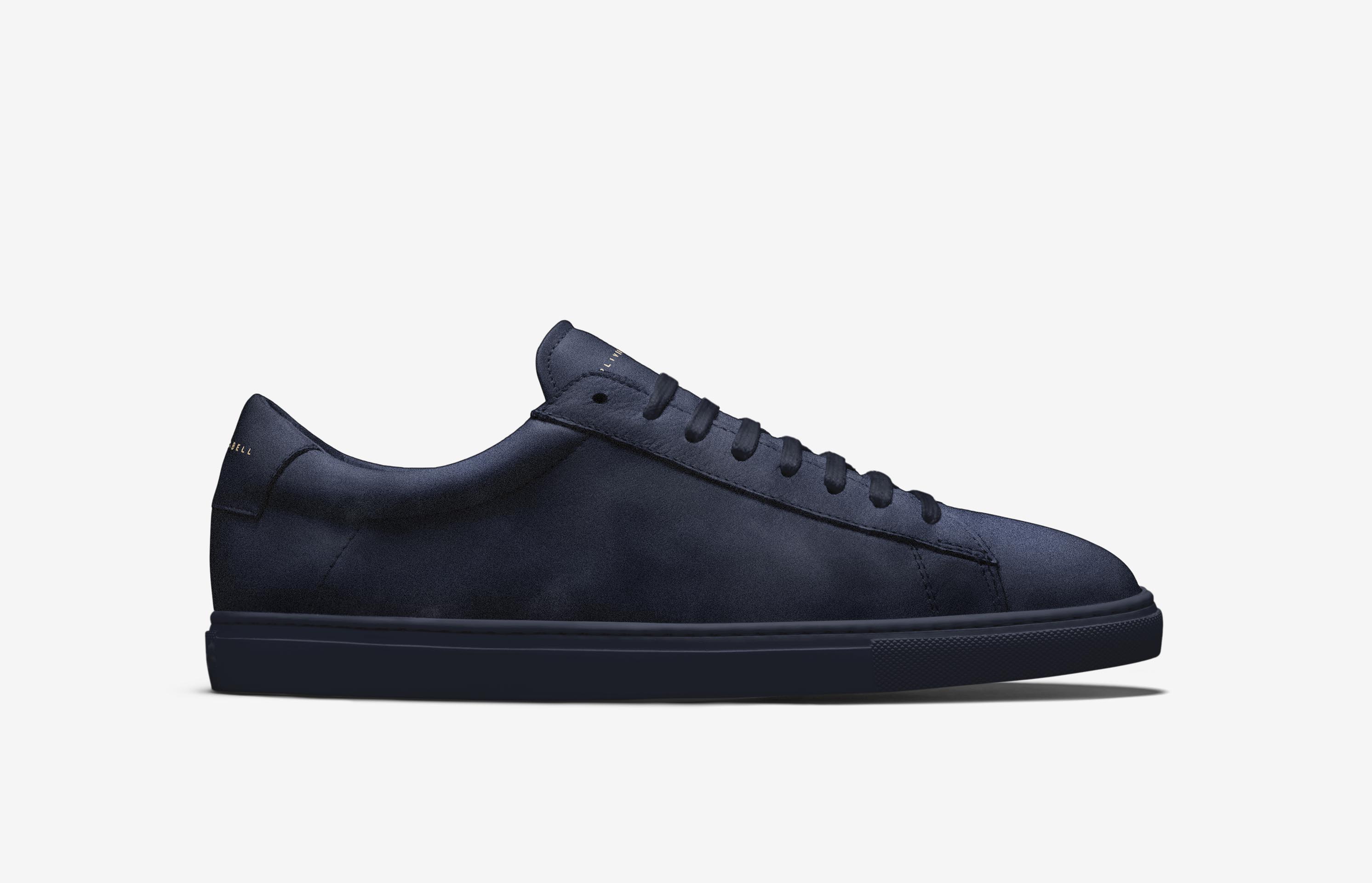 Oliver Cabell Low 1 Mens Trainers Navy UK-132659